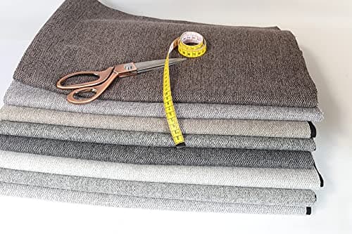 HEKO PANELS Tissus au Metre Ameublement Tissus au Metre pour Couture Montana - 100% Polyester Résistant à la Déchirure et aux Rayons UV - Tissus Ameublement - Brun - Échantillon 5x5 cm