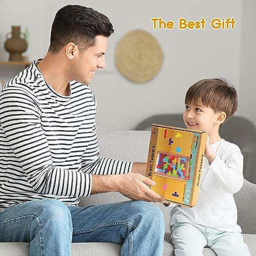 Montessori Puzzle Enfant 3 4 5 Ans, Tetris Tangram Puzzle Jigsaw Acrylique Jouets d'Entraînement Cérébra Jouets éducatifs Cadeaux pour Tout-Petits Garçons et Filles