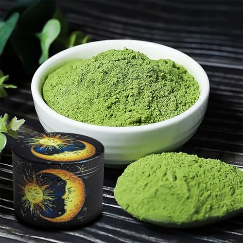 Swavitie Pollen Grinder Crusher Moulin à herbes Vintage Soleil et Lune 4 pièces Moulin à herbes Moulin à épices Moulin à épices Moulin à épices Moulin à épices avec grattoir à pollen pour épices,
