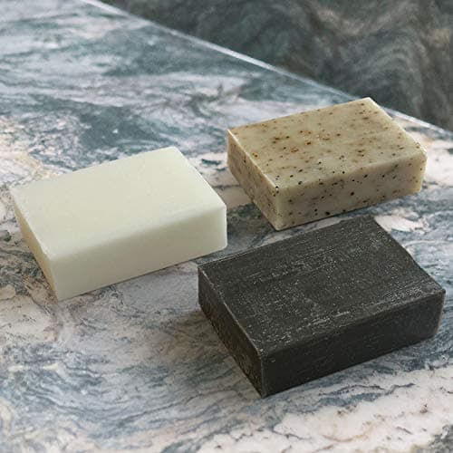PraNaturals - Lot de 3 Savons de la Mer Morte, 70g, Naturellement Riche en Minéraux, Savon à la Boue, aux Algues et aux Minéraux