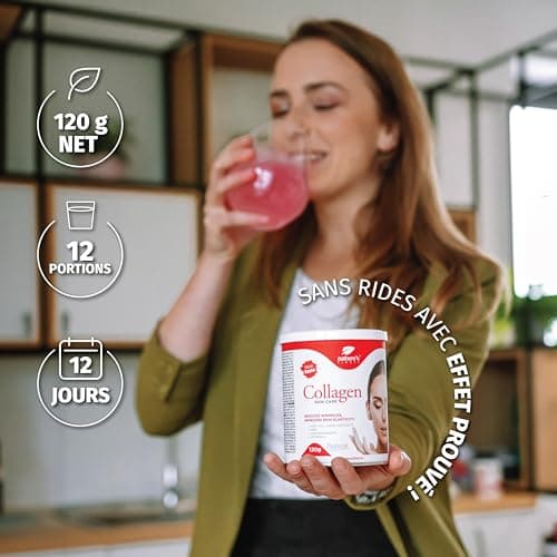 Collagène Skincare avec Naticol Collagène Marin, MSM et Vitamine C Poudre, Peptides de Collagène Marin Hydrolysé Type 1 - Collagène Cheveux et Pour la Peau, Nature's Finest by Nutrisslim