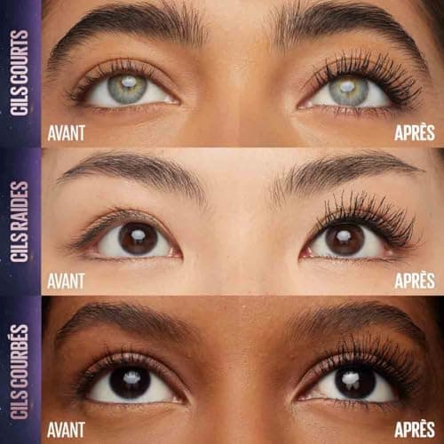 Maybelline New-York - Mascara volume et longueur - Sky High – Teinte : Very Black, 7,2 ml