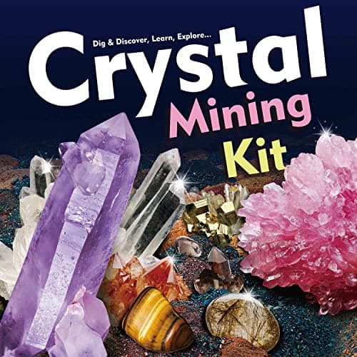 Dr. Daz - Kit d'Extraction De Cristaux pour Enfants,Véritables Pierres Précieuses Et Minérales, Sciences Education Jouets,Gemmes à Extraire