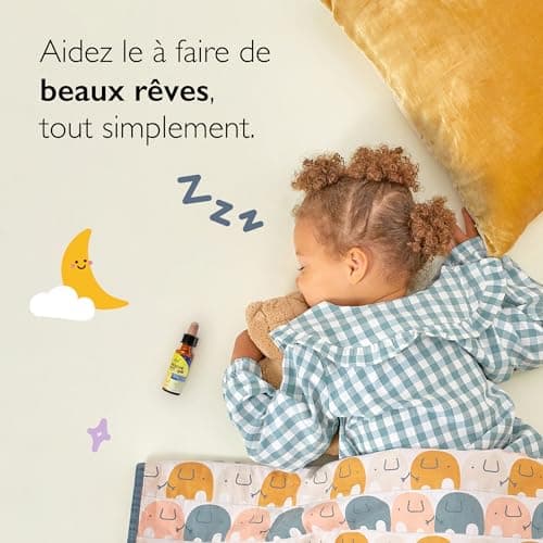 Rescue Nuit Kids Compte-gouttes, Participe à des nuits sereines, sans alcool, Vegan, Complément alimentaire, 1 Flacon Compte Gouttes x 10 ml