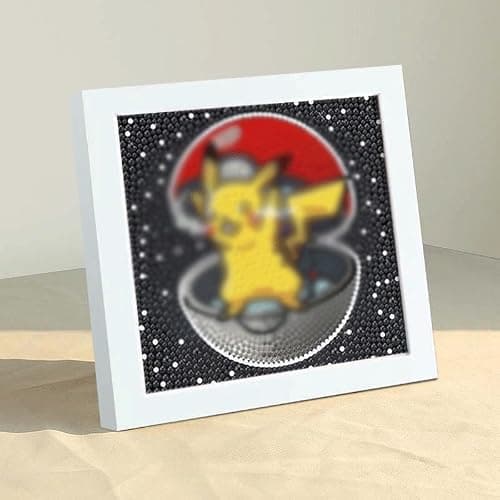 5D DIY Arts CréAtifs Diamond Painting avec Cadres Photo, Diamond Painting pour Enfants, Peinture Diamant Artisanat Strass Point de Croix Painting pour Adultes, Enfants 18x18 cm(Mignon)