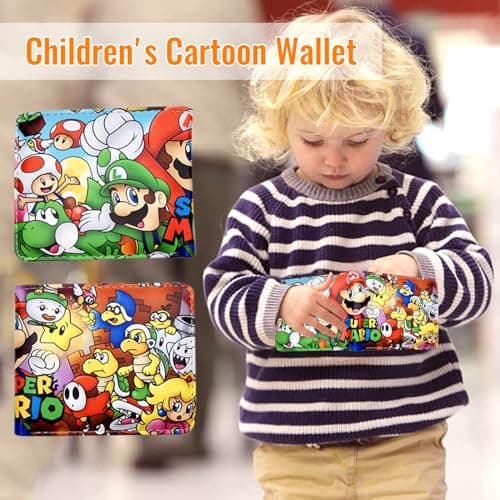 Benaton Portefeuille Enfant, Portefeuille Anime Cartoon PU Cuir, Porte-Monnaie Adolescents Anime Cartoon, Portefeuille Enfant Cartoon, Peut Contenir Une Petite Monnaie, Une Carte d'Identité (Couleur)