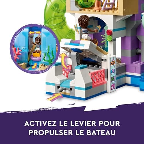 LEGO Friends Le Parc Aquatique de Heartlake City - Set de Construction - Jeu Créatif pour Les Enfants dès 8 Ans - Inclut 3 Mini-poupées, Une Micro-poupée, 3 Toboggans et Un Jacuzzi 42630