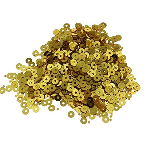 Lot de 12 000 perles rondes à paillettes Ø 4 mm 10 couleurs pour vêtements et bijoux DIY Métallique Bricolage Bombe