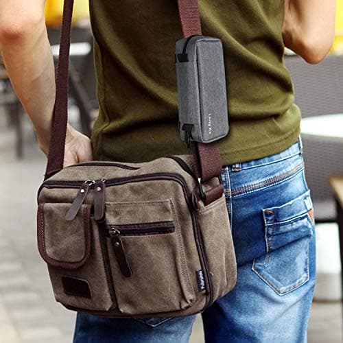 YOUSHARES Insuline Trousse Isotherme Portable avec 2 Poche de Gel - Sac de Refroidissement avec Sac de Glace pour Diabétique (Gris)