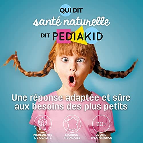 PEDIAKID-Complément Alimentaire Naturel Pediakid 22 Vitamines et Oligo-Éléments -Formule Exclusive au Sirop d'Agave -Optimise les Apports en Vitamines et Minéraux-Goût Orange Abricot