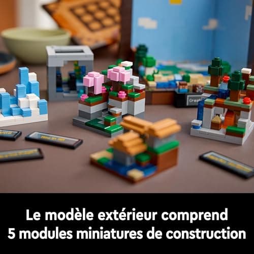 LEGO Minecraft L’établi - Set de Construction en Briques Inspiré du Jeu Vidéo - avec des Figurines, des Créatures et des Biomes - Spécial 15e Anniversaire - Cadeau pour Adultes Hommes et Femmes 21265