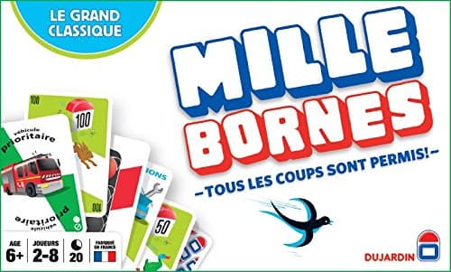 Dujardin – Mille Bornes Le Grand Classique – Jeu de société – Jeu de cartes – Atteignez les 1000 bornes en premier – A jouer en Famille ou entre Amis – 2 à 8 joueurs – Dès 6 ans