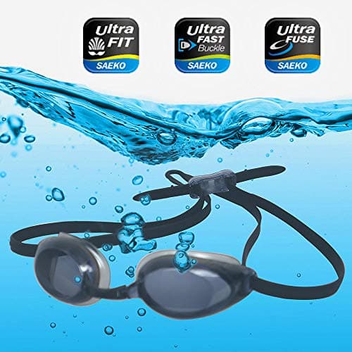 SPORTS WORLD VISION Lunettes De Natation Optiques Verres Mixtes Noir Adulte Gauche/Droite
