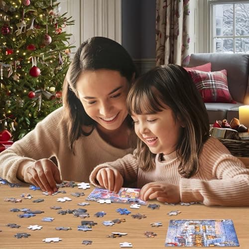 Calendrier de l'Avent 2024 Puzzles pour Enfants, 1008 pièces Calendrier de Noël à rebours Puzzle pour Adolescents Adultes, 24 Jours Puzzle de Noël