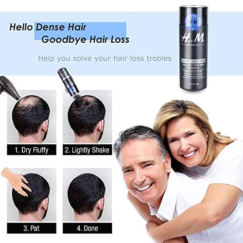 Poudre Cheveux,Densifiante Poudre Volume Chatain Calvitie Homme Hair Building Fibers?Brun foncé?