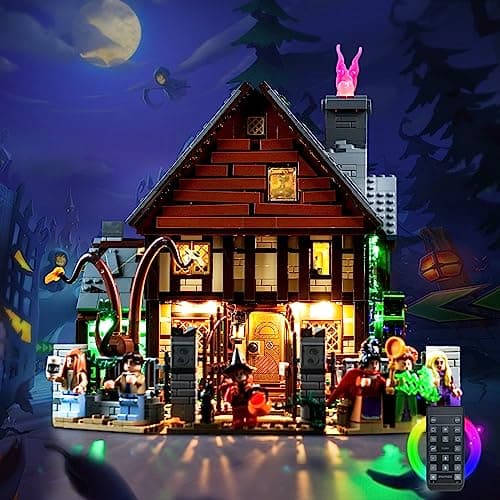 Kit d'éclairage de décoration télécommandé pour Lego 21341 Disney Hocus Pocus : La maison des sœurs Sanderson (non Lego), Kit d'éclairage pour Lego La maison des sœurs Sanderson