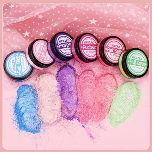 Paillettes Comestibles Rose Satin - 8g Colorant Alimentaire Poudre, Paillettes Alimentaires pour Boissons, Gâteaux, Chocolats, Muffins, Vodka, Cocktail, Crème