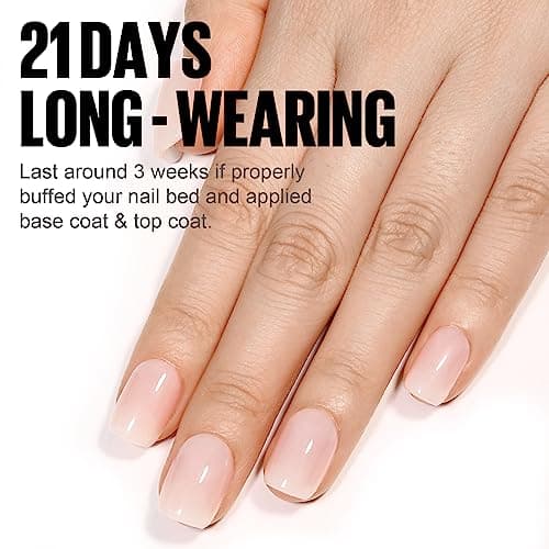 TOMICCA Vernis Semi Permanent Blanc Laiteux, 8ml Vernis Semi-Permanent Naturel French Gel Milky White Nail Art Gel Blanc UV LED Soak Off Vernis Manucure