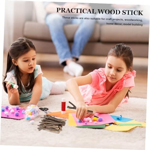 VILLCASE 20 Pièces Pièces De Bois Flotté Bâtons De Bois Accessoires De Bricolage Bâtons De Brindilles Bâtons De Bûches De Bois Bricolage Artisanat Matériel Bâtons De Bois Naturel De