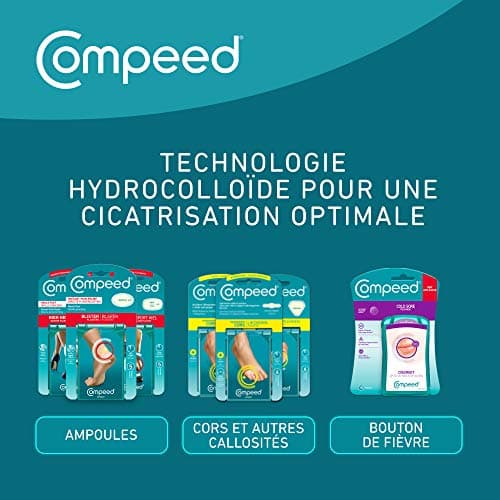 Compeed - 8 Pansements Hydrocolloïdes - Orteils - Seconde Peau - Cicatrisation rapide