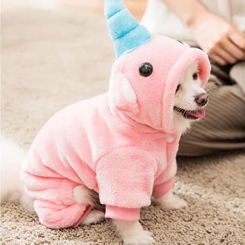 Galatée Combinaison pour Petit Chien, Vêtements pour Animaux De Compagnie Mignons Manteau Chaud d'hiver pour Animaux De Compagnie De Petite Et Moyenne Taille, Manteaux De Chiot(XS, Ours d'amour