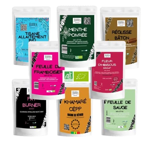 Élitea Feuille de Séné cassia Naturel en Tisane Infusion Stimulation du Transit Intestinal Nettoyantes 100g Extra fort Detox Drainage Laxatif Diuretique
