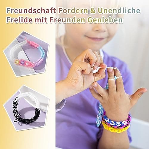 2600+ Elastique Bracelet Kit,36 Bracelets Elastiques en caoutchouc de couleurs différentes,C'est le meilleur choix pour les enfants pour fabriquer des bracelets,des boucles d'oreilles et des colliers