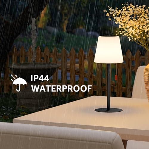 Postlucky Lampe de Table Solaire Exterieur avec Télécommande Lampe de Table Solaire 8 Couleurs Dimmable Rechargeable Lampe de Table Sans Fil pour Jardin Patio Terrasse