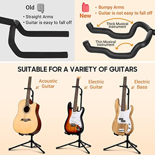 CAHAYA Support universel pour guitare acoustique avec support de manche pour guitare acoustique, électrique, classique et basse 2Pack CY0287