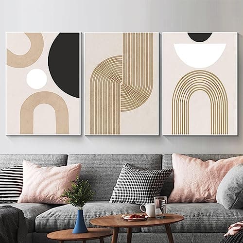 DLKAJFK Images modernes - Décoration murale bohème - Pour salon, chambre à coucher - Art abstrait moderne - Images décoratives pour salon, chambre à coucher, sans cadre, 2,40 x 60 x 3 cm
