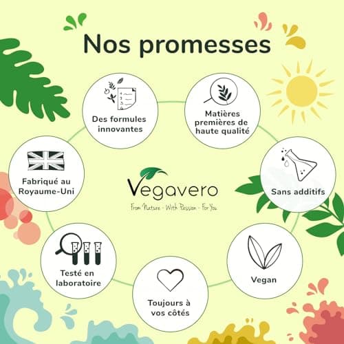 Vitamine D3 K2 Gouttes Vegavero® | VEGAN | 2000 UI Vitamine D3 + 25 μg Vitamine K2-MK7 | Haute Biodisponibilité et Dosage | Immunité + Santé des Dents et Os
