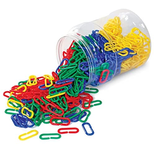 Learning Resources Attaches Link 'N' Learn - 4 couleurs (jeu de 500)