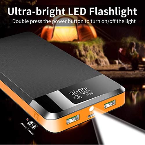 Batterie Externe Charge Rapide 42800mAh 25W Power Bank Portable USB C Output & Input Chargeur Batterie Externe Grande Capacité avec 3 Sorties et 3 Entrées pour Téléphones