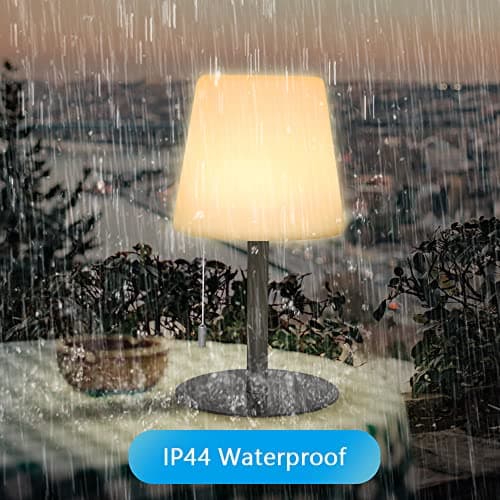FUYO Lampe de table sans fil exterieur rechargeable dimmable RGB lampe de chevet portative 8 couleurs lampe de table étanche IP44 pour Jardin Salon Terrasse Intérieure exterieur décoration