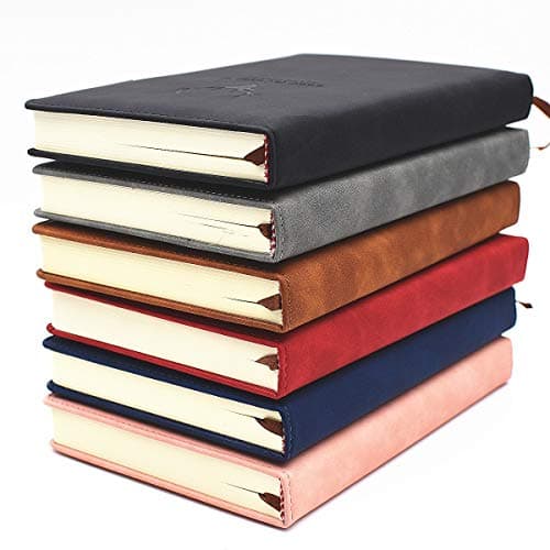 Carnet de Notes Classique Papier à Rayures - Journal Couverture Rigide, 8,3 "× 5,7", 360 pages,Parfait pour le bureau Accueil École Rédaction professionnelle et prise de notes(A5,bleu)