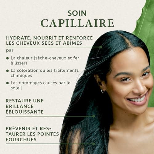 Huile Argan Bio 100ml, Huile Cheveux Pousse Cheveux et Brillance - Huile Visage Hydratante Naturelle - Huile Demaquillant Visage - Huile dargan visage - Huile d'Argan Bio - Argan Oil - Satin Naturel
