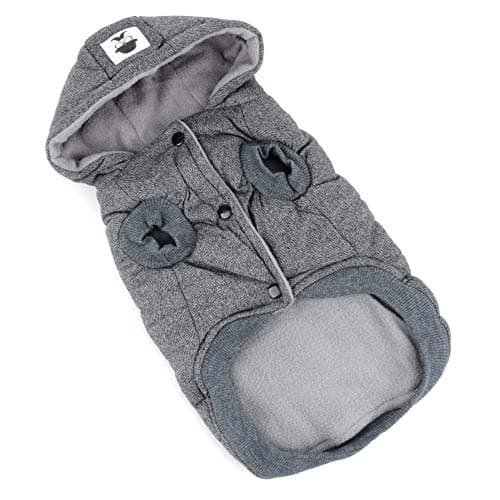 Selmai Manteau à capuche élégant pour petits chiens, vêtements pour chiens (Ce style est petit, veuillez choisir une taille plus grande)