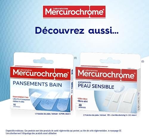 Pansements universel famille Mercurochrome - x50