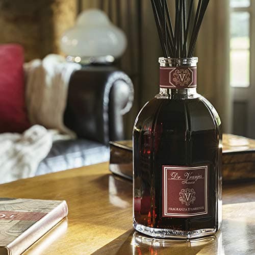 Dr. Vranjes – Diffuseur Rosso Nobile 500 ML + 2 Paquets de Bâtonnets Noirs (3 pièces) – Parfum d'intérieur de Luxe, Parfum Principal: Fruité, Orange, Fraises et Fruits Rouges, Bois de Bouleau