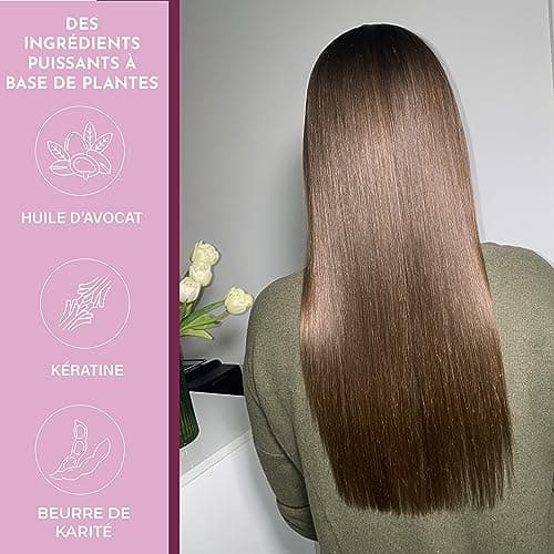 LISSARA - Duo Shampoing et Après-Shampoing Sans Sulfate SLES - Sans Silicone - Sans Paraben - à la kératine - Prolongateur Apres Lissage Brésilien - Fabriqué en France - 2 x 500ml