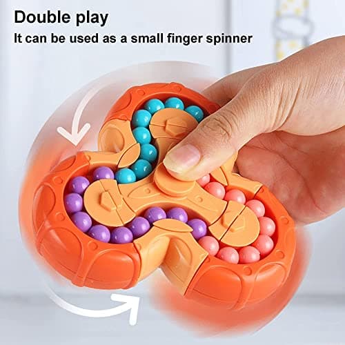 SUOXU Magic Bean Cube rotatif – Puzzle créatif à main, jouet éducatif de décompression, cadeau pour les enfants à partir de 3 ans, Pâques, Noël, anniversaire, Nouvel An