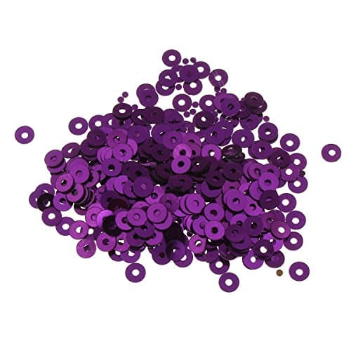 Lot de 12 000 perles rondes à paillettes Ø 4 mm 10 couleurs pour vêtements et bijoux DIY Métallique Bricolage Bombe