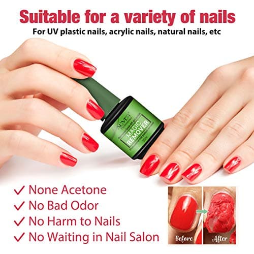 Dissolvant Vernis Semi Permanent 3 Pièces, Gel Nail Polish Remover, Enlève Rapidement et Facilement le Vernis en Gel Avec Lime à Ongles et Grattoirs