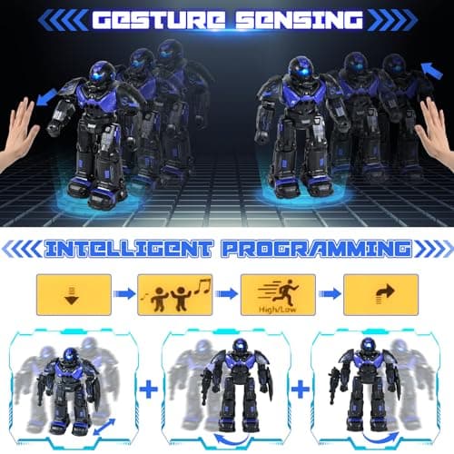 FORMIZON Robot pour Enfants 5-10 Ans, Robot Télécommandé Intelligent, Jouet Robot Programmable Combat Chant Danse, Créatifs Cadeaux Anniversaire pour Garçons et Filles 6-14 Ans (Violet)