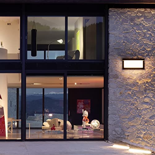 Klighten 2 Piece 24W LED Extérieure Applique Murale, 3000K, IP65 Applique murale étanche, Applique murale en aluminium pour l'intérieur, l'extérieur, la cour, etc. Noir