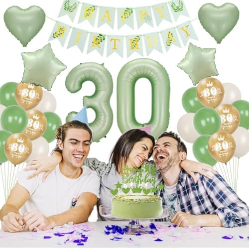 Décoration 16 ans anniversaire fille garçon, Avocat Vert Or Décoration anniversaire 16 fille garçon, Vert Ballon 16 ans anniversaire, 16 ans Vert Décoration fille garçon, Vert ballon 16 ans fille
