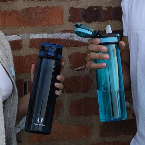 Super Sparrow Gourde Enfant - 500ml - TouchSip Bouteille d'eau avec Paille - Tritan Sans BPA - Idéale pour le Sport, l’École et les Activités en Plein Air