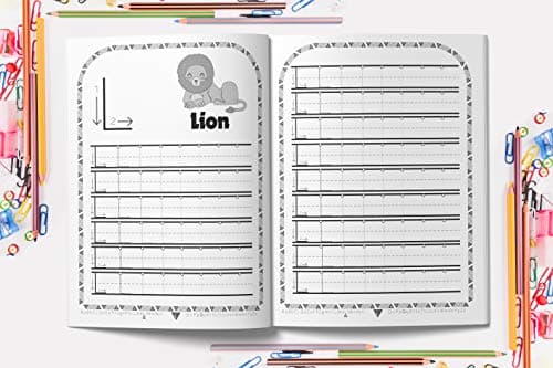 Cahier d'Ecriture des Lettres: Apprenez à votre enfant l’écriture des lettres de l’alphabet, tout en s’amusant ! Cahier d'exercice des minuscules et majuscules. Convient à partir de 4 ans.