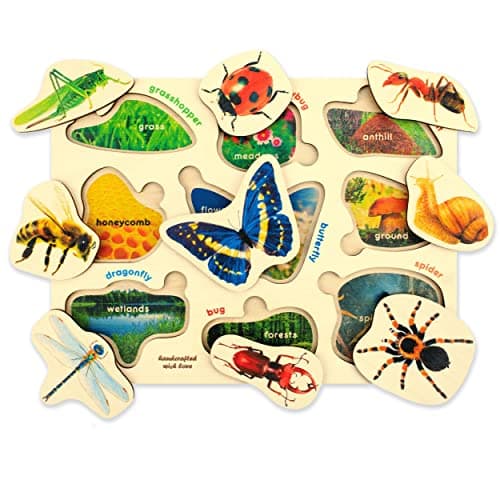 Jouet Puzzle Enfant 1 2 3 4 Ans by QUOKKA - 6 Jeux Montessori en Bois avec Animaux - Bebe Cadeau Educatif pour Garcon et Fille