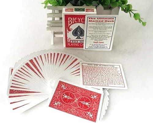 Ultimate Marked Deck (dos rouge) Tours de magie pour magicien professionnel Illusions de scène Accessoires Mentalisme Magic Gimmicks Accessoires